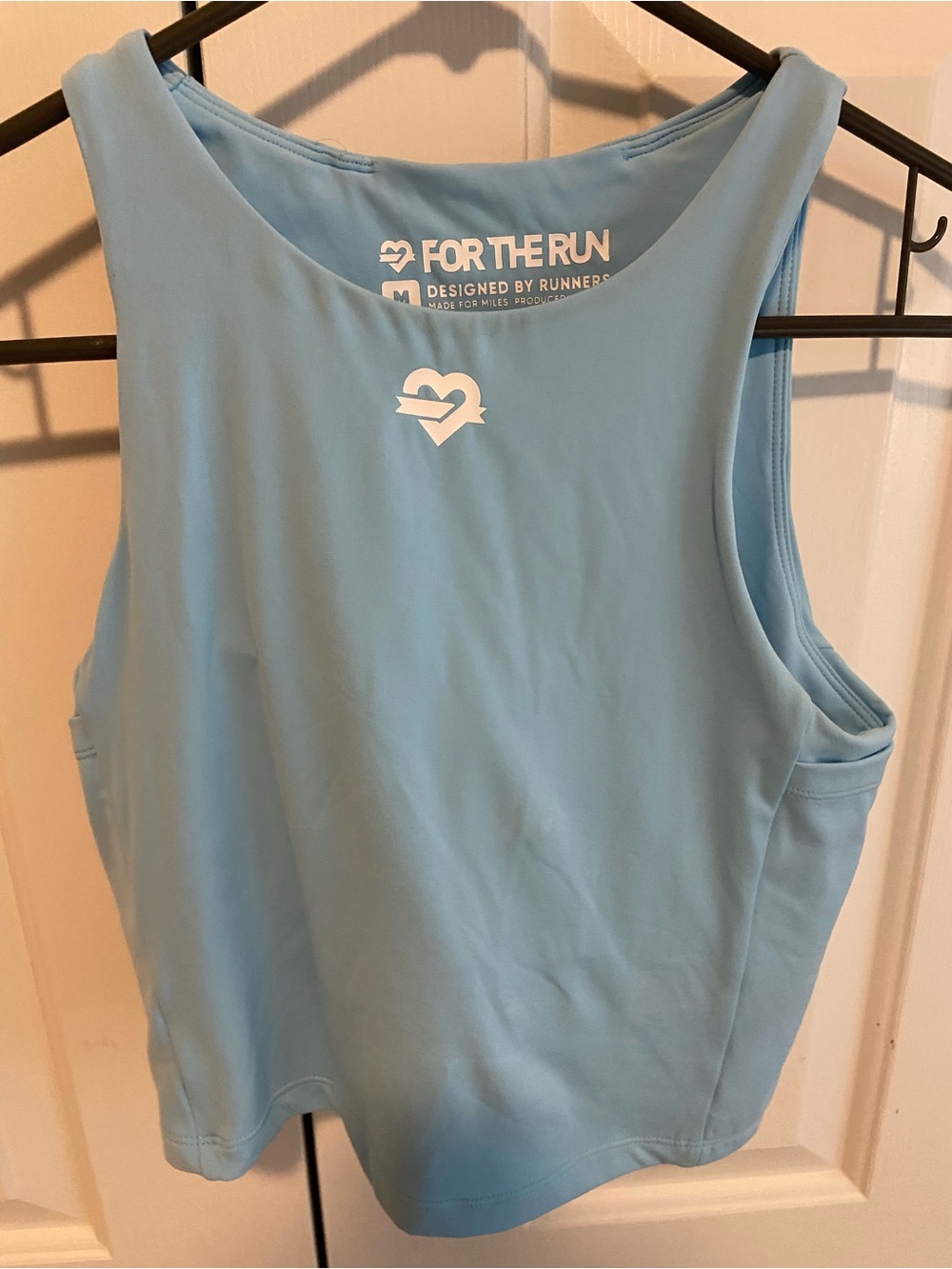 Women's Light Blue Performance crop